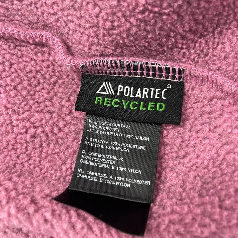 The North Face Pink and Light Gray Sherpa Fleece Jacket - Picture 6 of 9